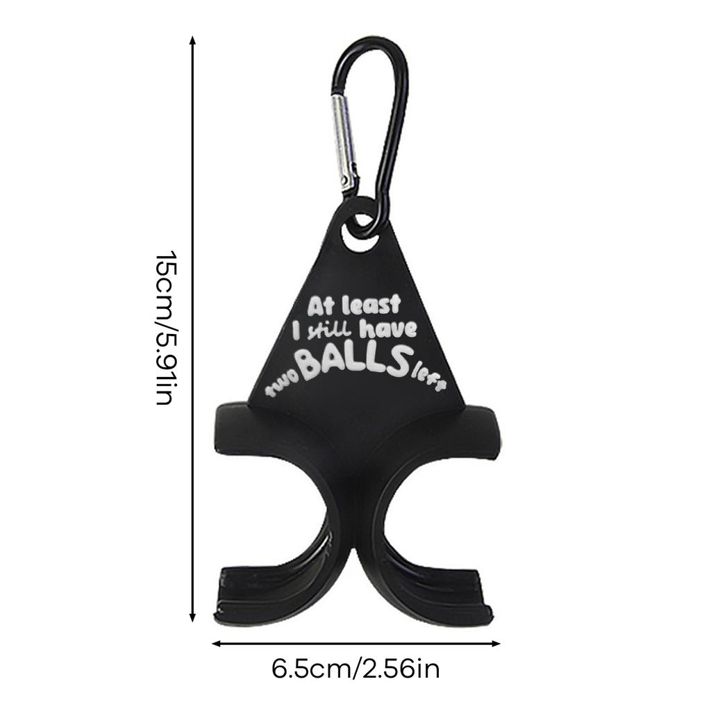 Funny Golf Ball Holder Golf Accessories Black 3D Printed Golf Tee Holder Sports Gift for Golfers Men 1pcs