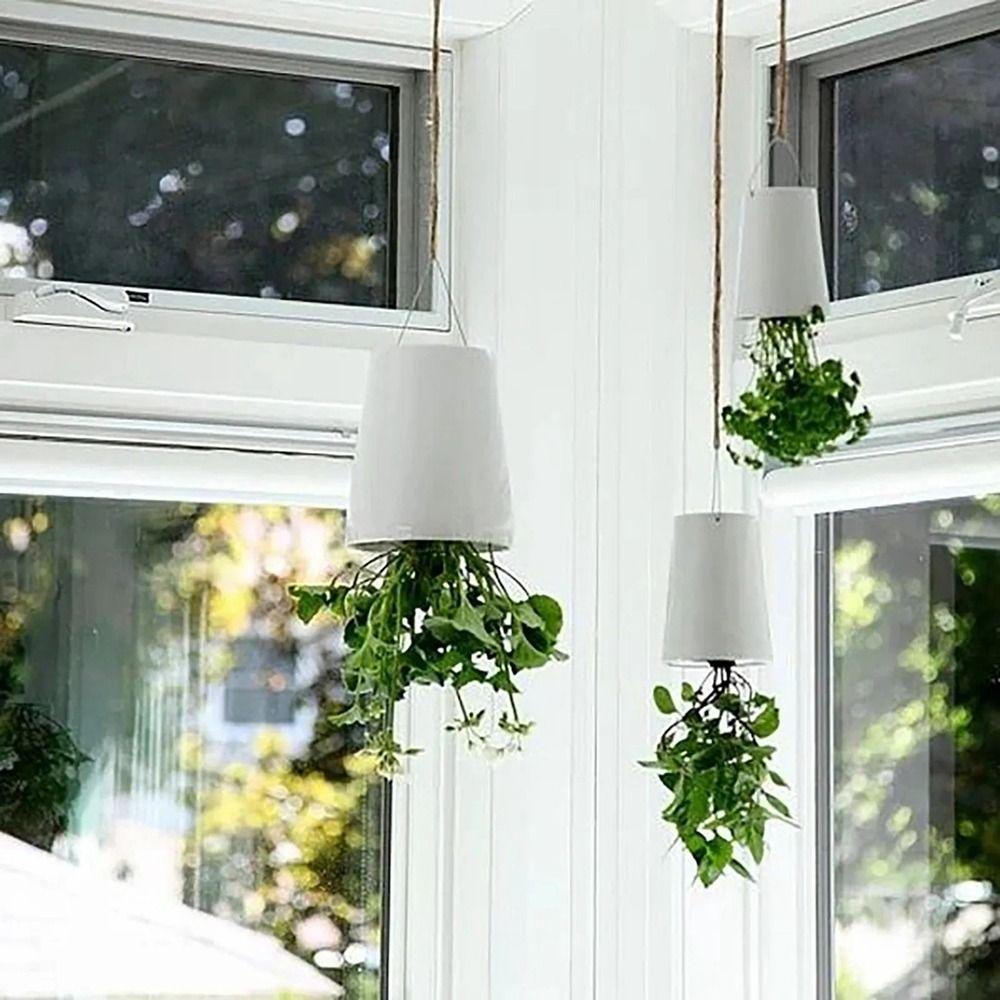 Upside-Down Inverted Sky Garden Hanging Pot Upside Down Planter Flowerpot  Balcony