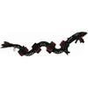 31 Inch Green Rayquaza Dragon Plush Doll Stuffed Doll Toys Gifts for Kids, Plush Animal Toys (Black)