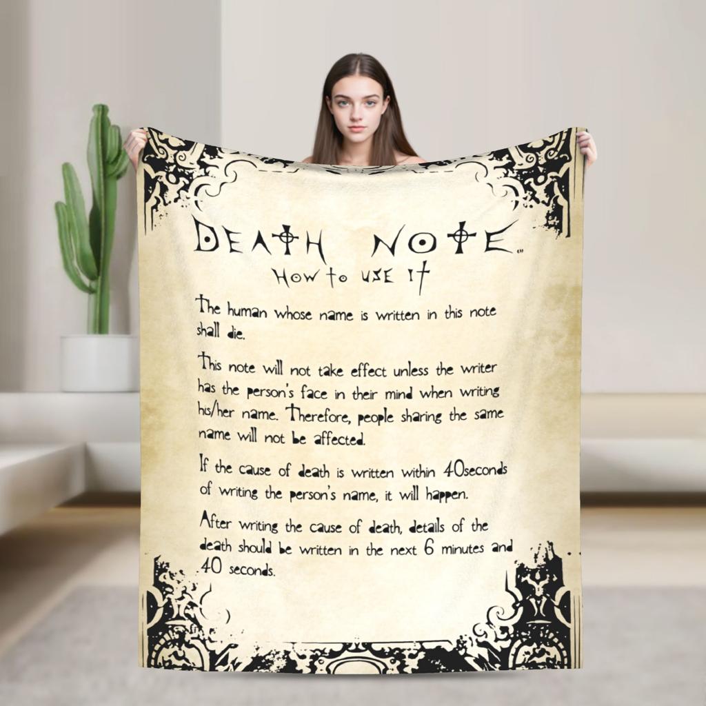 Light Yagami Misa Amane Flannel Blanket Winter Death-Notes Warm Soft Throw Blanket for Children Couch Chair Bedspread Sofa Bed