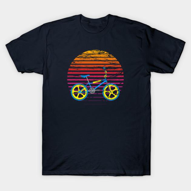 Men Black Print T-shirt 80S Bmx Retro T-Shirt No-Cut Transfer Paper Print Cotton Tshirt XL тёмно-синий