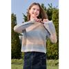 Betu Women's Gradient Hollow Knit Sweater