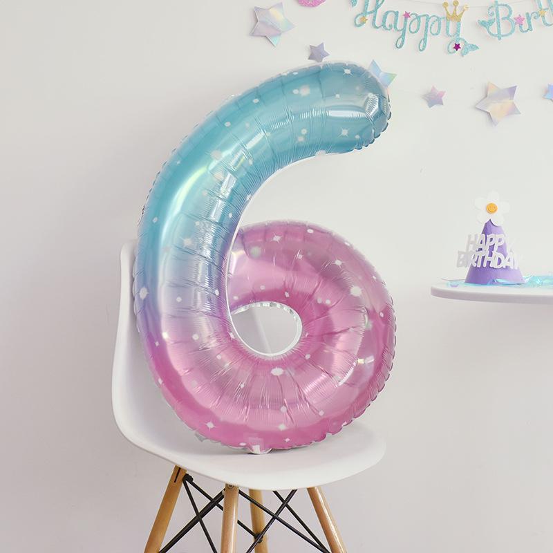 Korean-Style Macaron Color Bow Balloons for Baby Birthday Party Decor