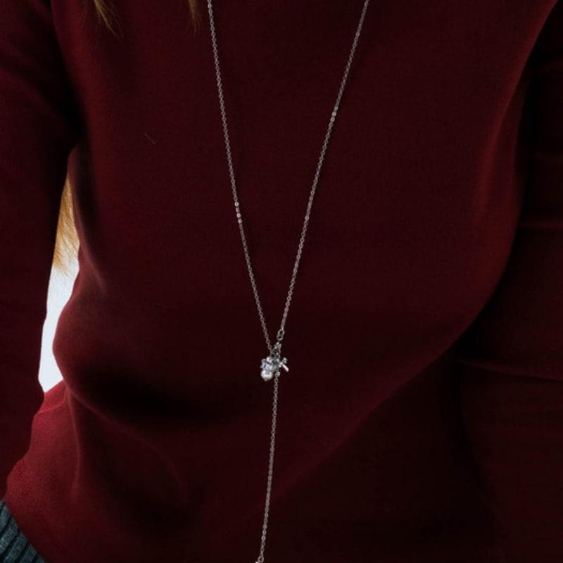 Pearlymore W240 Little Snowman Necklace_PM24N014WT