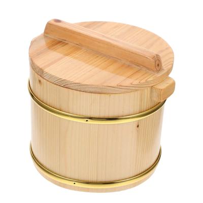 Dřevěná nádoba na rýži Praktická 16cm Multifunkční Kulatá Opakovaně použitelná Dřevěná Miska na Sushi Rýži pro Vaření Kuchyně Restaurace