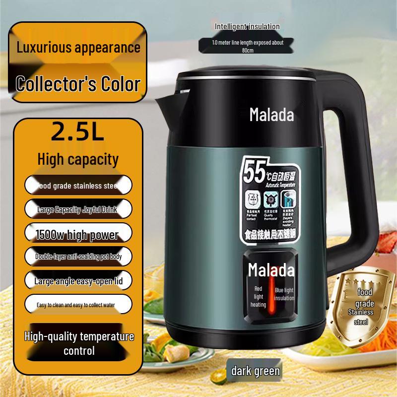 Wanlida Smart Electric Kettle - Keep Warm, Durable, Auto Power-Off, Large Capacity, Temperature Controlled Boiler.