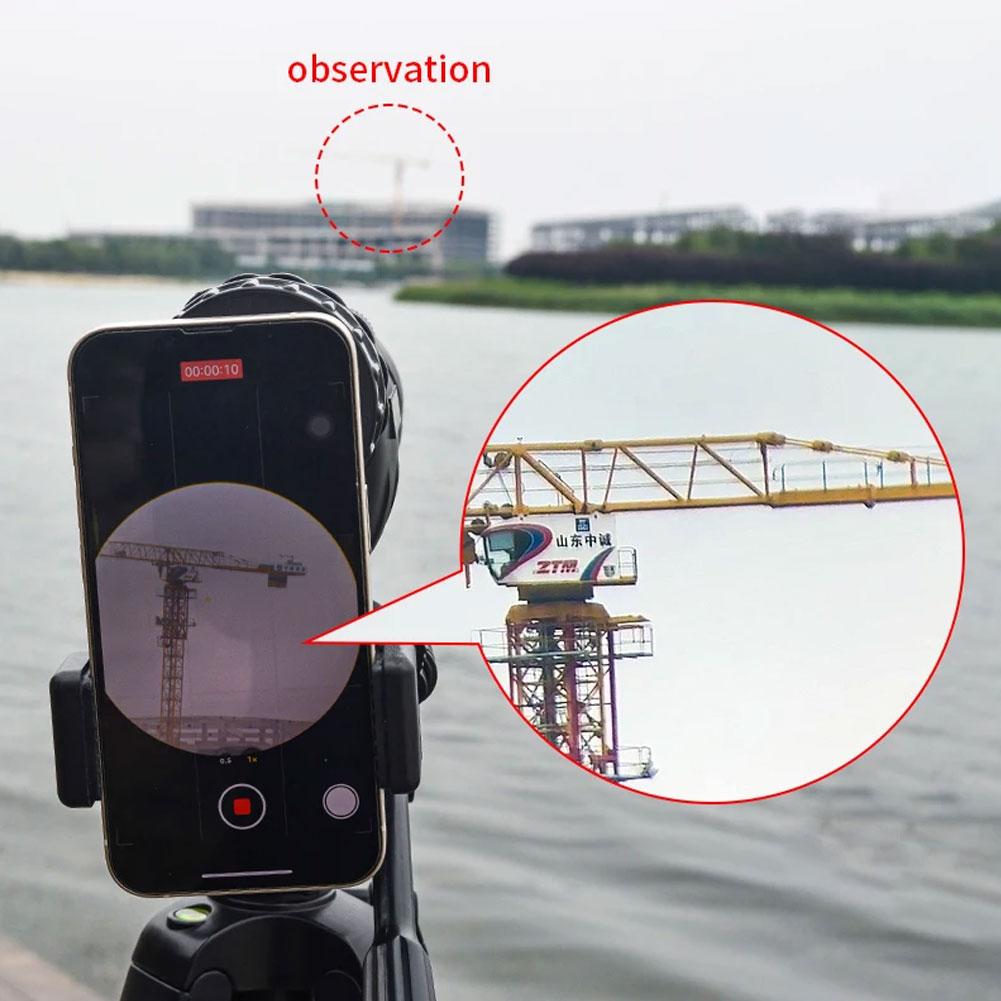 25-75x60 Spotting Scope Hd Zoom Monocular Powerful Telescope Waterproof Long Range With Tripod For Birdwatching Shooting Camping