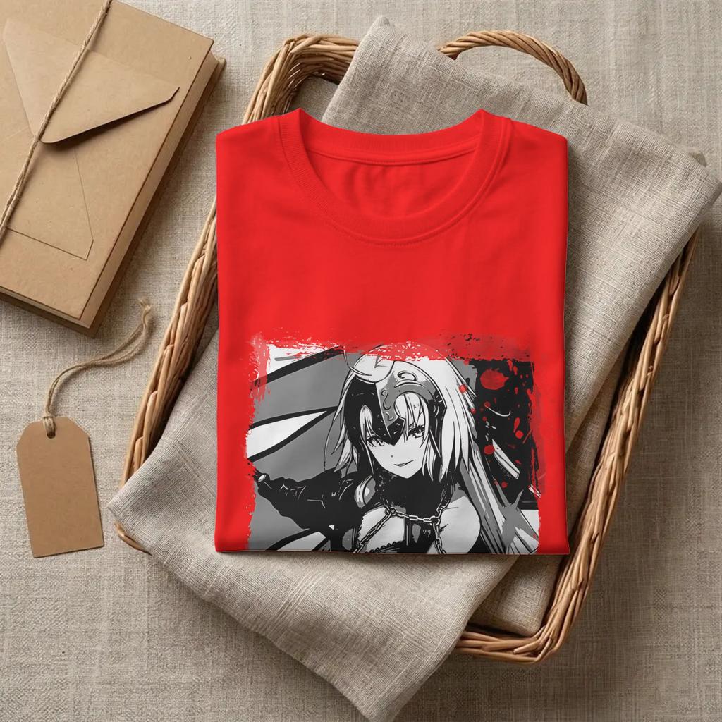 Fate Stay Night Jeanne Darc T Shirt Unisex Cotton Clothes Funny Crewneck Short Sleeve