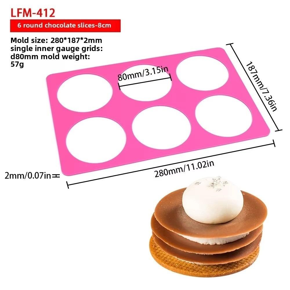 

Sugar Dessert Cake Lace Mold Leaf Flower Patterns Silicone Molds Round Shape DIY Craft Cake Decorating Tools Baking Molds