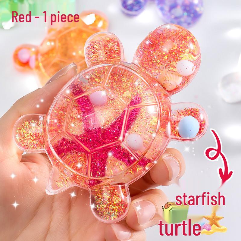 

Светящаяся морская звезда и черепаха, кукла-орнамент с имитацией зыбучих песков для девочек