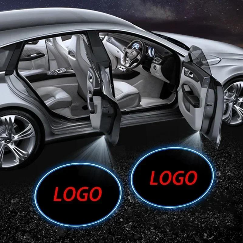 1/2pcs LED Car Door Universal Projector High-definition Welcome Lights For Skoda BMW M Infiniti Citroen Fiat Chrysler Toyota MG