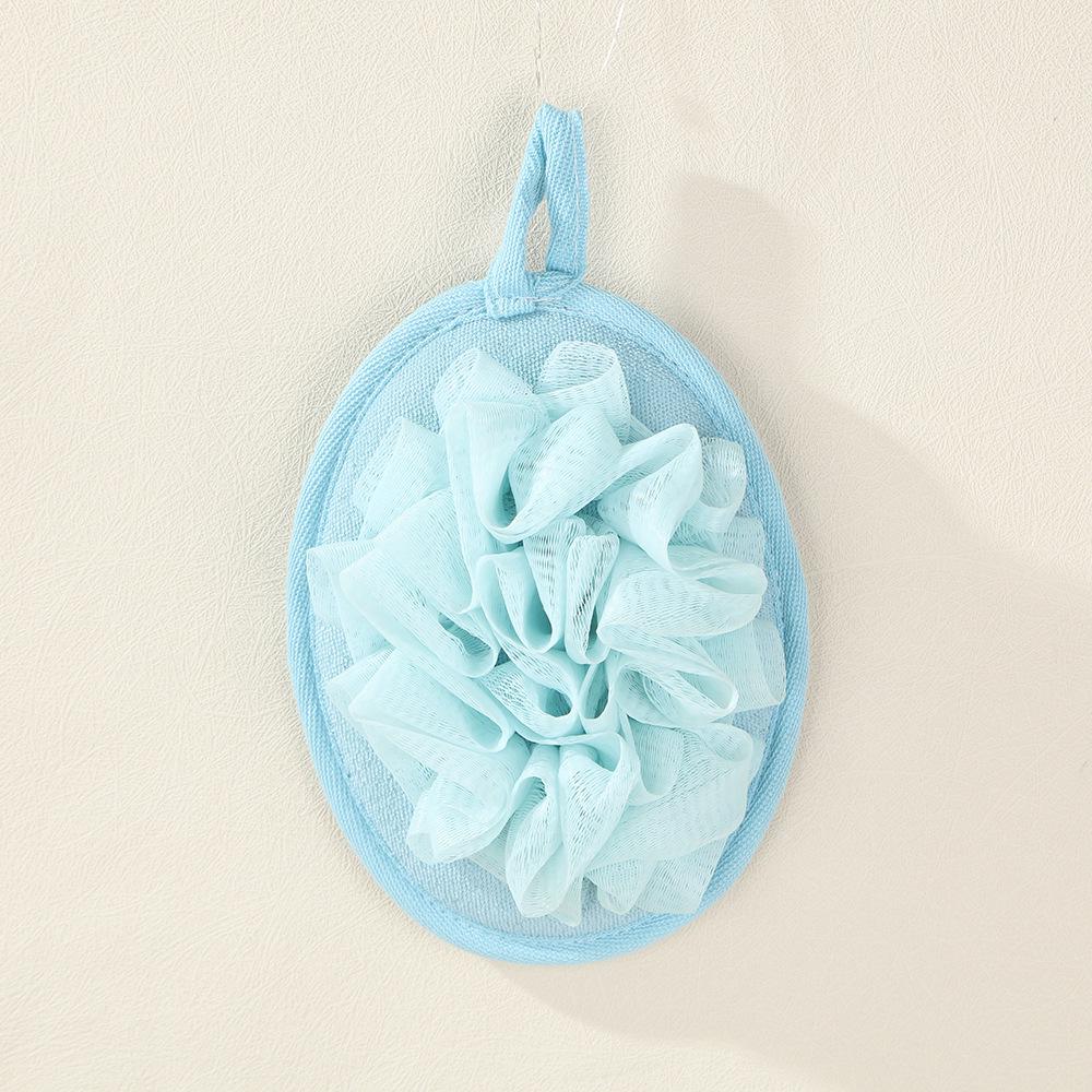 Summer Loofah Bath Scrubber Slices: Cotton & Linen Back Scrubber with Dotted Design