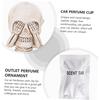 LIFKOME 3pcs Skull Ghost Head Decoration Car Clip Car Aroma Decoration Glitter Accessories