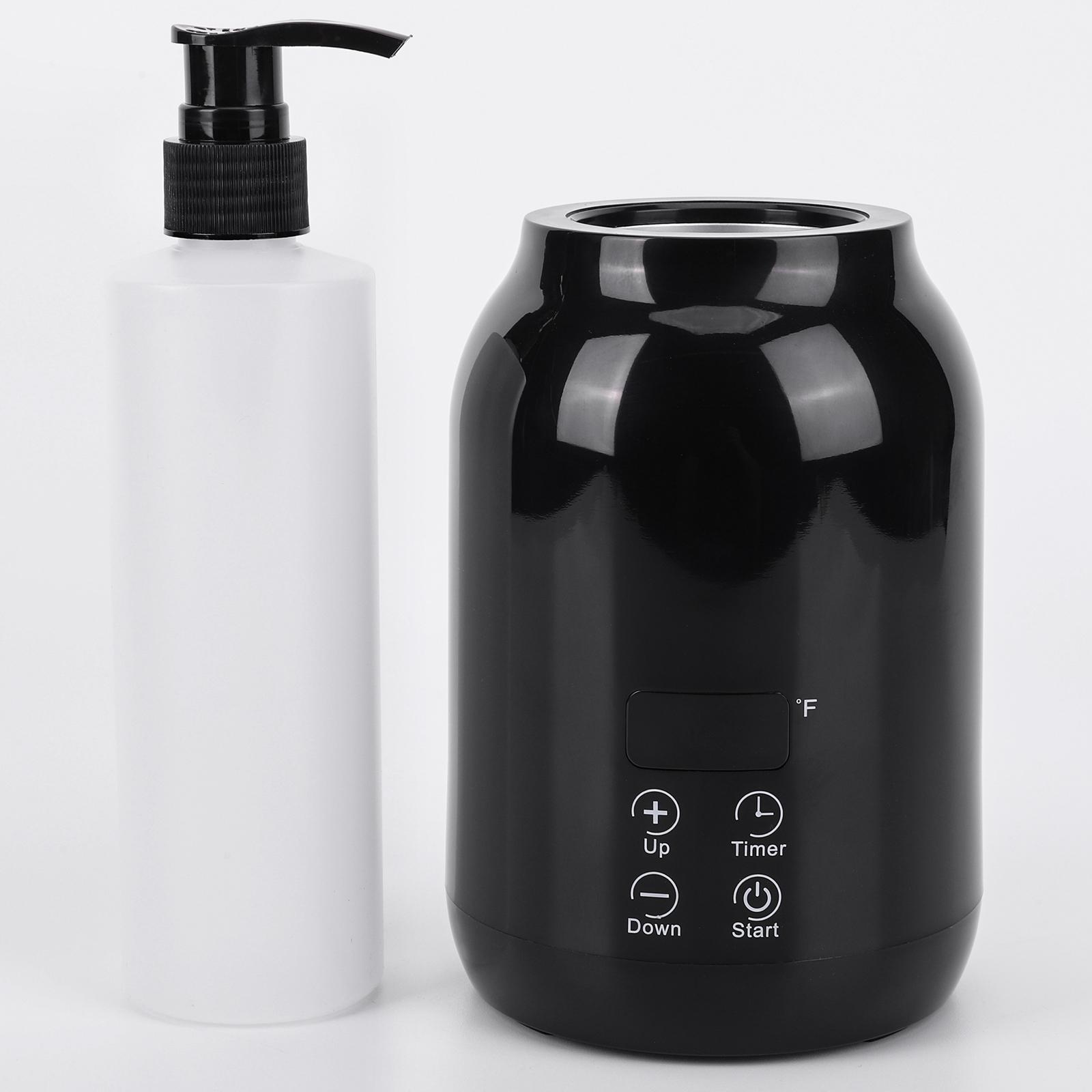 Massage Oil Warmer Digital Lotion Cream Heater LED Display Lotion Warmer Lotion Bottle Warmer With Timer Fast Heat Lotion Warmer nero