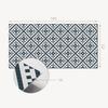 Self-adhesive Vinyl Panel with Print for Bathroom 100x50 Cm Geometric Diamond Pattern