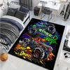 Multiple Style Big-footed Monster Truck Print Carpet for Living Room Bedroom Bedside Bathroom Floor Mat Home Area Rug Room Decor