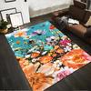 Bunter Blumendekor-Teppich mit Schmetterlingen Himmeldesign Teppich Geeignet für die Verwendung als Antirutsch für Wohnzimmer Schlafzimmer Sofas