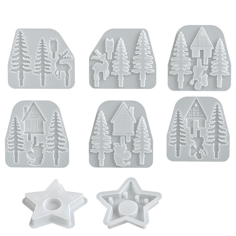 Star Shape Candle Holder Candle Holder Mold Resin Craft Molds Holiday Ornaments