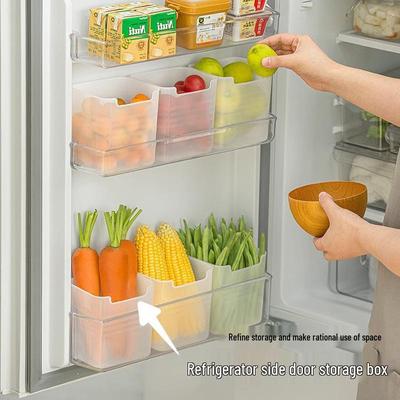 Side Door Refrigerator Storage Box Organizer