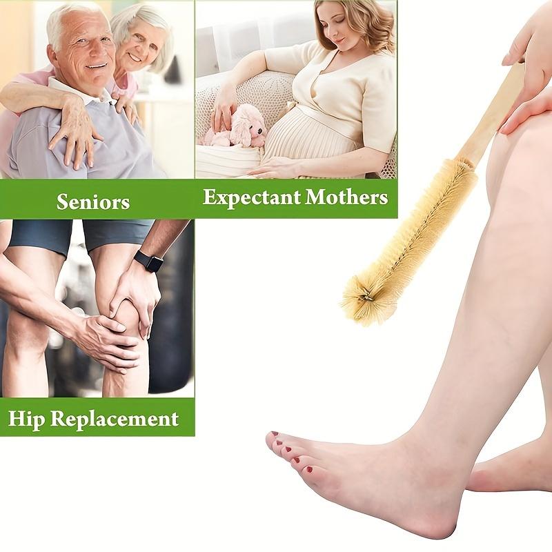 1pc Long Handle Toe Cleaner Brush, Reusable Cleaning Tool Easy-Grip with Hanging Hole Design
