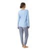 Langärmliger Hemd-Pyjama für Damen JJBDP0901