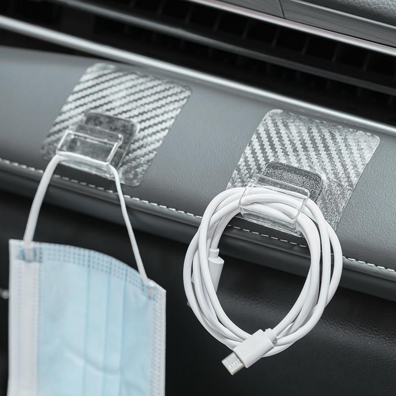 Foot Mat Vehicle Fixing Clips With Strong Adhesive And Detachable Tool Hooks