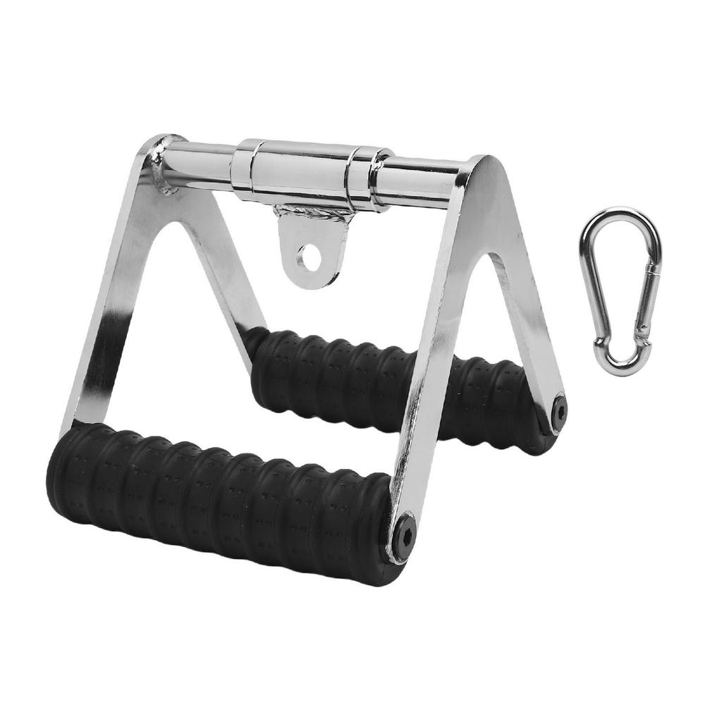 Row Handle Multi Purpose Strength Training Pull Down Handle Close Grip Cable Attachment with Spring