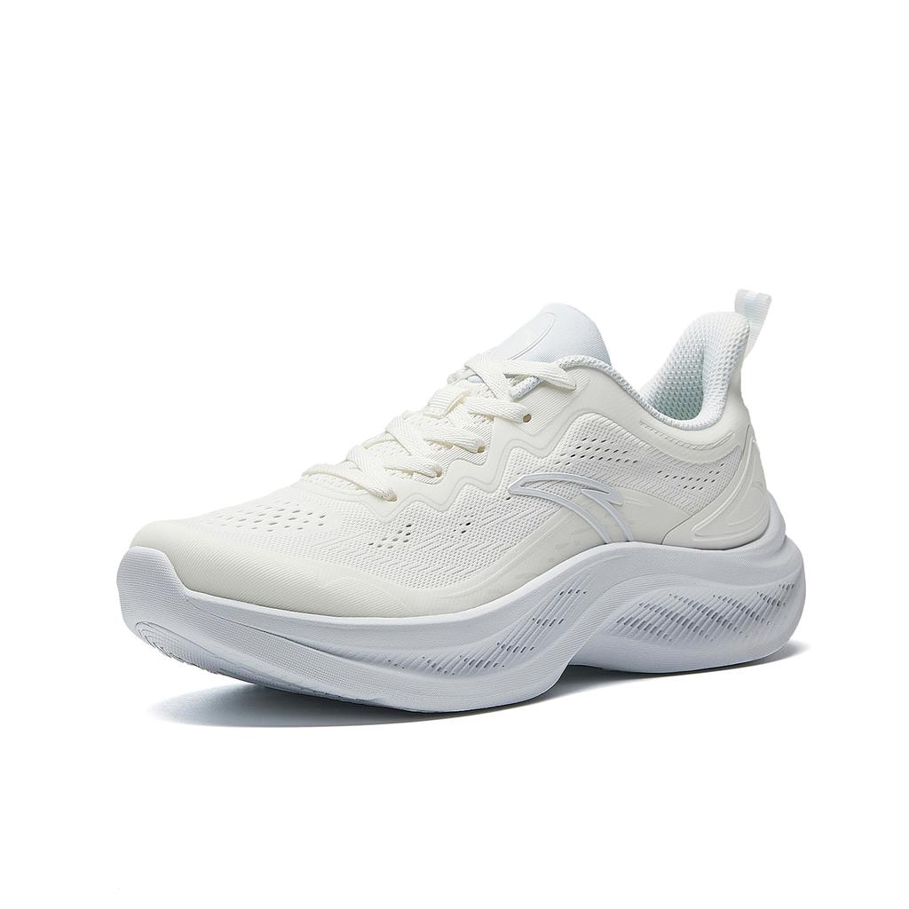 Anta Feiyun Comfortable Versatile Shock Absorbing Lightweight Breathable Low Top Casual Training Running Shoes Women Sneaker White Gray 922545577-2