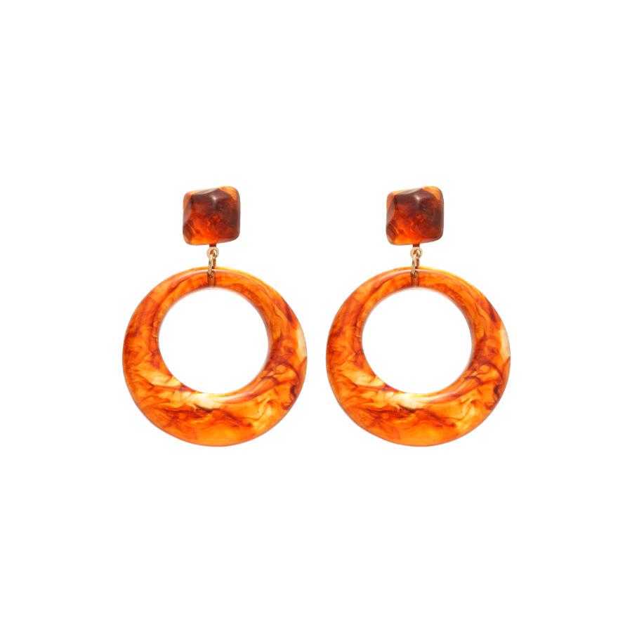 Autumn/Winter Retro Geometric Silver Needle Drop Earrings – High-End Fashion