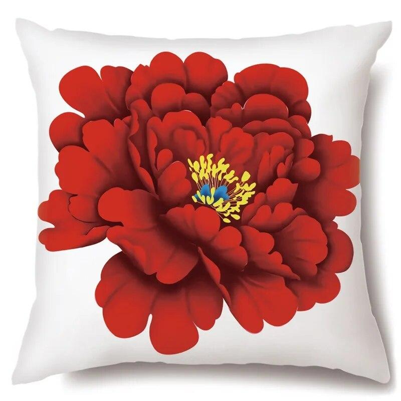 Pillowcase Crane Safflower  Beijing Opera Sofa Home Room Aesthetics