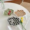 Ceramic Tray Checkerboard Jewelry Storage Plate Ring Earing Dessert Plate Home Decoration Retro Desk Organizer Kitchen Tableware
