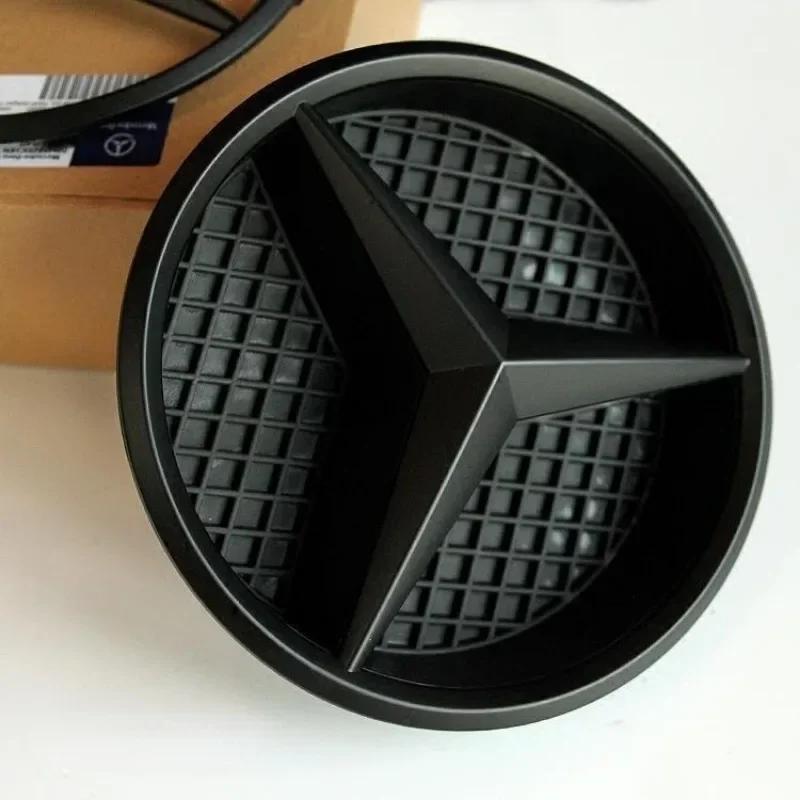 

Car Sticker 1X·3D ABS Car Front Grille Badge Cover Star Logo Grid hollowed-out label for Mercedes Benz W166 X205 GLS350 550 AMG/