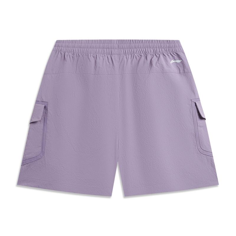 

Li Ning Outdoor CF Светоотражающие Ледяное Ощущение Комфортные Водостойкие Многокарманные Спортивные Шорты Женские шорты Минерально-Фиолетовые AKSW022-6 XS