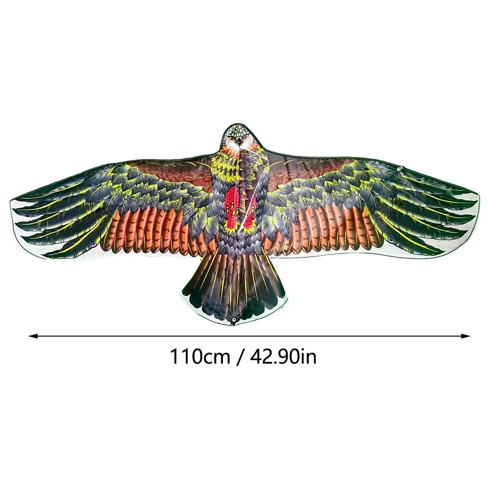 1.1m Eagle Kite With 30 Meter Kite Line Large Eagle Flying Bird Kites Children Gift Family Trips Garden Outdoor Sports DIY Toy