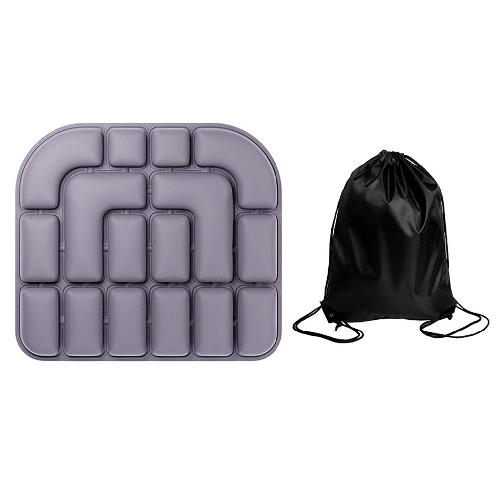 Air Bags Travel Cushion Lightweight Breathable Anti Bedsore Cushion 3D Air Cell Inflatable Travel Cushion for Airplane Car Offic