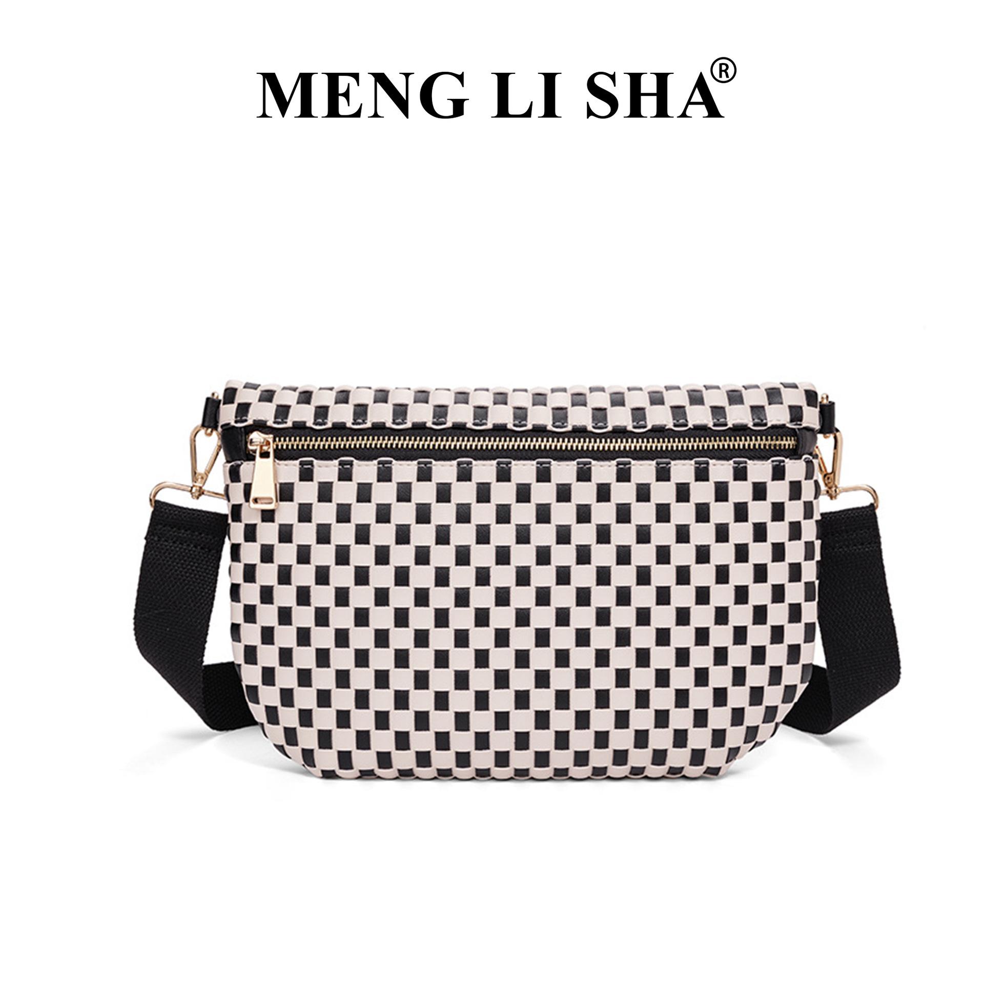 New Large Capacity Hand Woven Bag, Single Shoulder Crossbody Bag, Versatile Women s Bag, Plaid Shoulder Bag, Lightweight Shell Bag