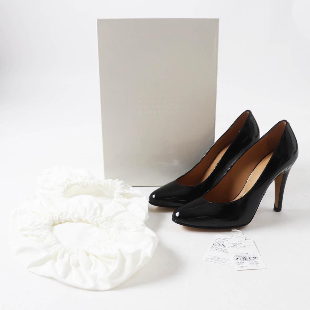 Pristine Maison Margiela 22 pumps  patent leather black 36 S58WL0229 Used