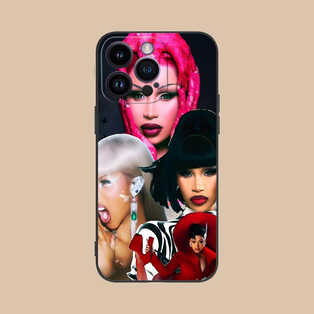 

Cardi B Matte TPU Mobile Phone Case for iPhone 17 16 15 14 13 12 11 X XR XS 8 7 Air Pro Max Plus Mini Colorful Cover iPhone 7 Plus