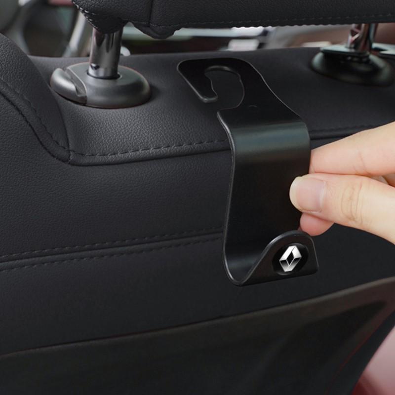 2Pcs Portable Car Seat Back Hooks Storage Accessories For Renault Megane 2 3 4 Twingo Clio Talisman Captur Sandero Duster Koleo S444