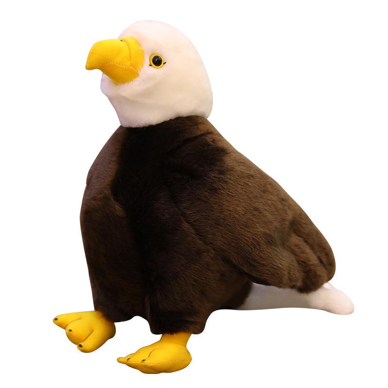 Bambola animale simulata aquila di mare calva peluche aquila pulsatilla avvoltoio uccello bambola ornamento bambola di pezza