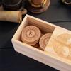 Ancient Norses Runes Stone Wooden Divination Handcarved Nordics Symbols for Spiritual Guidance Historical Recreations