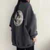 American Moon Plus Size Women's Heavyweight Crew Neck Sweatshirt, 4 Colors, Trendy Long Sleeve, 2024