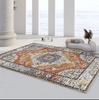 Divano da soggiorno retrò americano, tavolino da caffè, tappeto in stile etnico, balcone, cucina, veranda, tappeto di lusso leggero per ufficio, tappeto antiscivolo