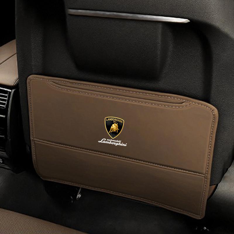 

Автомобильный кожаный противоударный и противоскользящий чехол для Lamborghini Urus Huracan Aventador, премиальные аксессуары, защитная накладка на спинку сиденья автомобиля