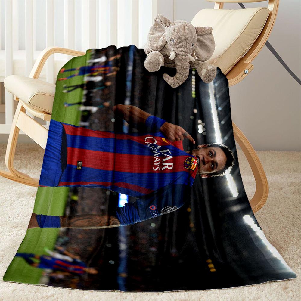 Brazilian Footballer Hairstyle Blanket Warmthful Decor Great for Chair Office Office Chair All-Season Use Stylish Decor