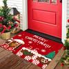 1Pcs Christmas  Kitchen Rug Anti-Fatigue Kitchen Rug Waterproof Non-Slip Rugs Set Runner Rug Bedside Rug Absorbent Carpet