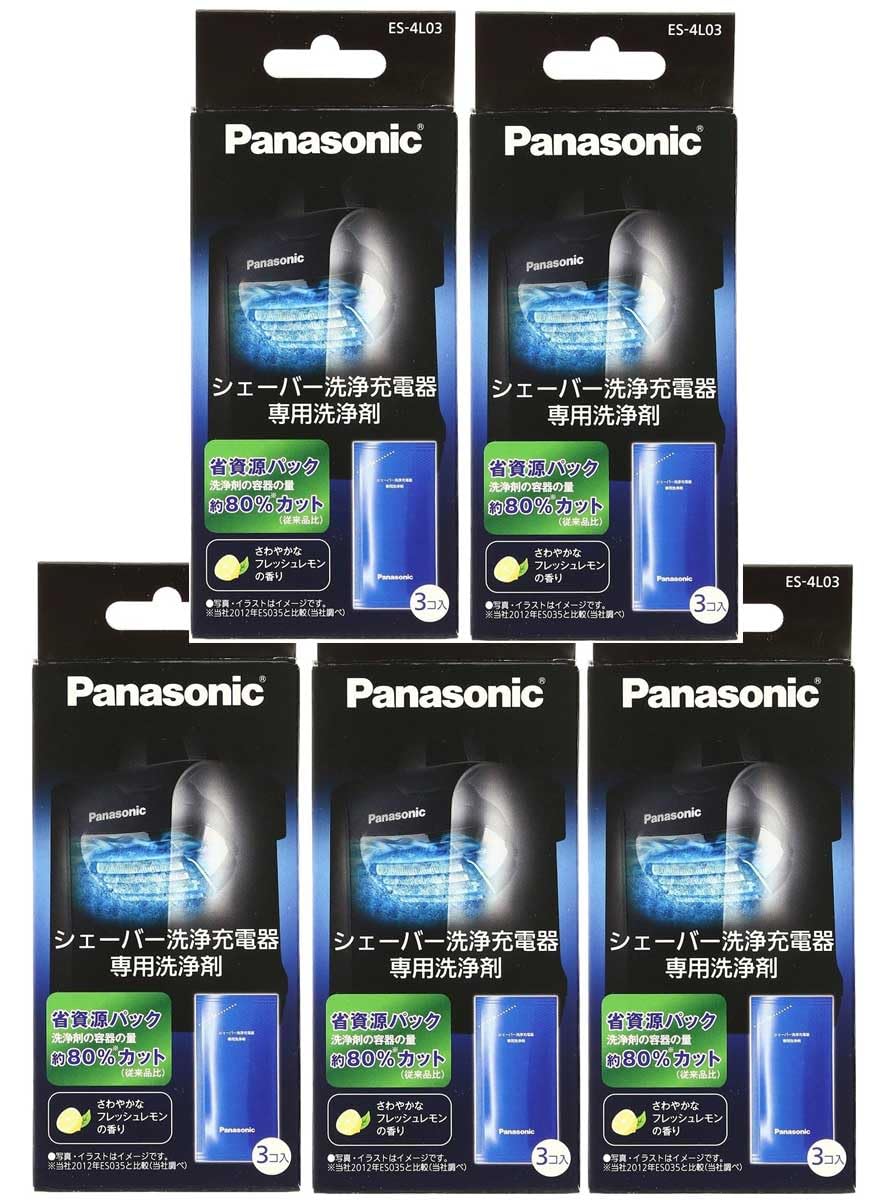 

Чистячий засіб для чищення бритви Panasonic 3 шт. x 5 комплектів [5 комплектів] ES-4L03-5SET