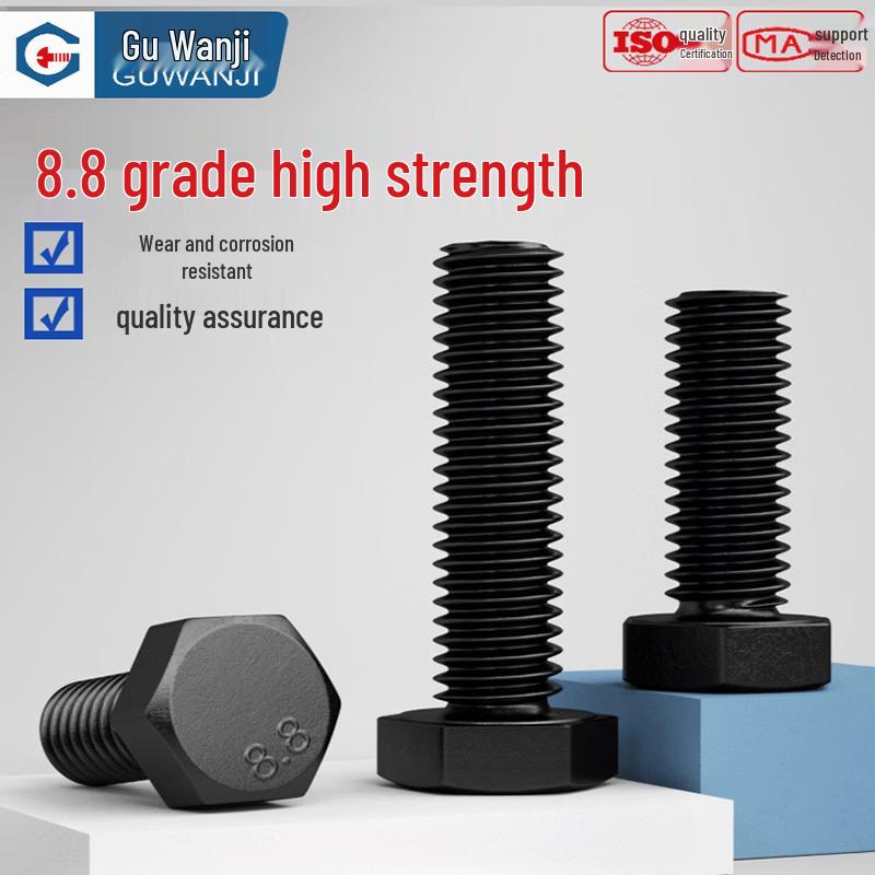 GUWANJI 8.8 Grade Blackened Hex Head Bolt