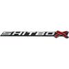 1Pcs SHITBOX Truck Exterior Emblems 3D Badge Sticker Decal Compatible with Universal Cars (Chrome Red)