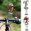 2D Grappige Aap met Grote Mond Auto Ornament Schattig Acryl Veer Schud Ornament Voor Fiets Auto Middenconsole Bureau Decoratie